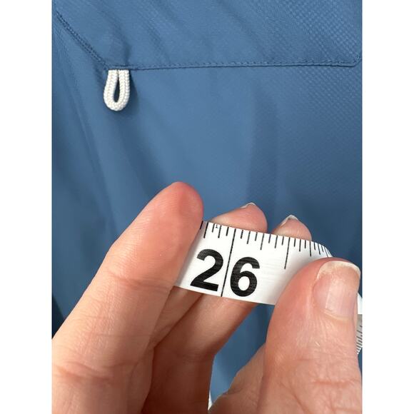 Habit Fishing Shirt Mens XL Blue Button Short Sleeve Pockets Lightweight - Picture 8 of 8